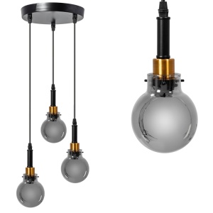 Lampă suspendată APP1125-3CP Black Gold