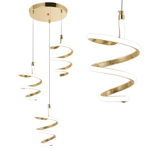 Lampă suspendată LED G075-3CPR Gold