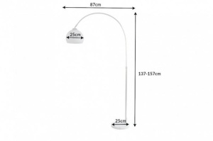 LAMPADAR BIG BOW ALB 170/180 CM COD 35596 DESIGN MODERN