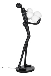 LAMPADAR EXCLUSIVIST 180CM, HUMAN PREMIUM, FIBRA DE STICLA SI ABAJUR DE STICLA - Img 2