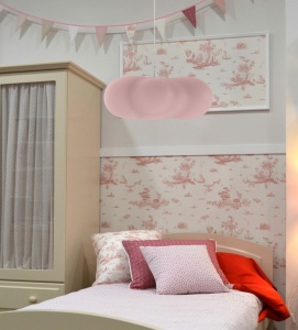 LAMPADAR EXTERIOR ILUMINAT ROZ CLAUDY HANG STIL MODERN B2