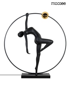 LAMPADAR HUMAN ACROBATIC, NEAGRA, CONFECTIONAT DIN FIBRA DE STICLA, STIL MODERN - Img 2
