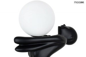 LAMPADAR, HUMAN MOON, FIBRA DE STICLA SI ABAJUR DE STICLA, STIL MODERN - Img 5