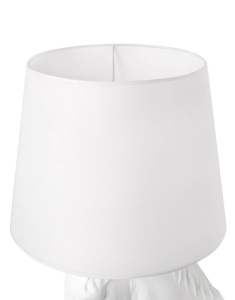 LAMPADAR KON HORSE STAND M, ALB, DIN FIBRA DE STICLA, MARMURA SI TEXTIL, STIL MODERN - Img 6