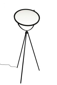 LAMPADAR MOON, NEGRU, CONFECTIONAT DIN METAL SI ACRIL, STIL MODERN - Img 3