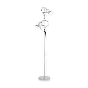 LAMPADAR POLLY PT2, ARGINTIU, DIN METAL, STIL MODERN