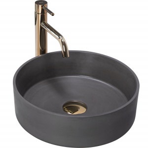 LAVOAR REA ARENA, MONTAJ PE BLAT, GRI MAT, 36CM, DIN CERAMICA, CALITATE SUPERIOARA, REA
