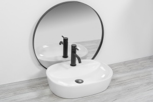 LAVOAR REA CARINA, ALB, 50 CM, DIN CERAMICA, CALITATE SUPERIOARA