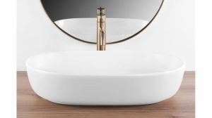 LAVOAR REA CLEO, 60,5 CM, ALB MAT, DIN CERAMICA, CALITATE SUPERIOARA - Img 2