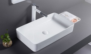 LAVOAR REA DENIS, ALB, 61,5 CM, DIN CERAMICA, CALITATE SUPERIOARA - Img 3