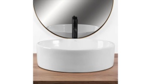 LAVOAR REA FONDA, ALB, 50 CM, DIN CERAMICA, CALITATE SUPERIOARA - Img 3