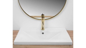 LAVOAR REA LUXURY, 61 CM, DIN CERAMICA, INCASTRAT, CALITATE SUPERIOARA, REA - Img 3
