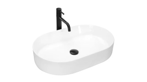 LAVOAR REA NADIA, ALB, 61 CM, DIN CERAMICA, CALITATE SUPERIOARA - Img 7