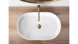 LAVOAR REA NADIA, ALB MAT, 61 CM, DIN CERAMICA, CALITATE SUPERIOARA - Img 4
