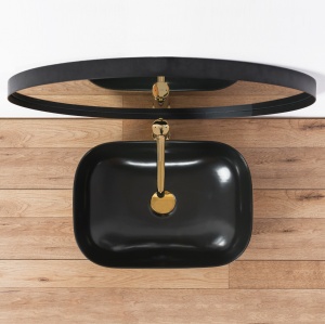 LAVOAR REA PALOMA, 46CM, NEGRU COLOUR, DESIGN DEOSEBIT, CALITATE SUPERIOARA, REA