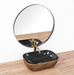 LAVOAR REA PALOMA, 46CM, NEGRU COLOUR, DESIGN DEOSEBIT, CALITATE SUPERIOARA, REA - Img 3