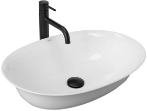 LAVOAR REA ROMA, 56 CM, ALB, MONTAJ PE BLAT, CALITATE SUPERIOARA, REA