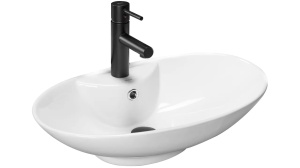 LAVOAR REA ROSA 2, ALB, 58,5 CM, DIN CERAMICA, CALITATE SUPERIOARA - Img 3