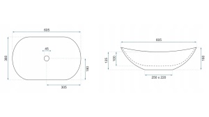 LAVOAR REA ROYAL, GRANIT, 60,5 CM, EFECT DE MARMURA, DIN CERAMICA, CALITATE SUPERIOARA - Img 5
