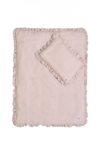 LENJERIE FLOUNCE LINEN ROZ PRAFUIT MARIMEA M IDEALA PENTRU PATUT BEBELUSI BA - Img 4