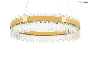 LUSTRA AMIRA 100 GOLD, CONFECTIONATA DIN METAL SI STICLA, STIL MODERN