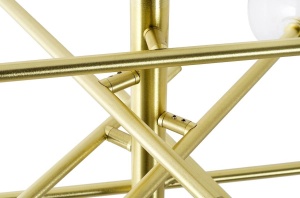 LUSTRA ASTRO, AURIE, DIN ALUMINIU SI STICLA, STIL MODERN, B2 - Img 3