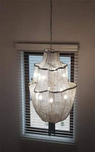 LUSTRA ATLANTA 2, CROM, DIN METAL SI ALUMINIU, STIL MODERN FUTURIST, B2