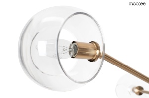 LUSTRA AURA 6 GOLD, CONFECTIONATA DIN STICLA SI METAL, STIL MODERN - Img 4