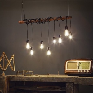 LUSTRA ELECTRIC SP8, CORTEN, DESIGN VINTAGE, IDEAL LUX