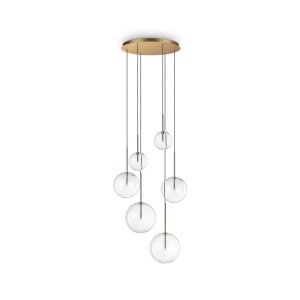 LUSTRA EQUINOXE SP6, ALAMA, DIN METAL SI STICLA, STIL MODERN