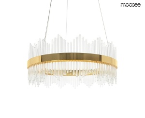 LUSTRA FLORENS 60 GOLD, CONFECTIONATA DIN METAL SI STICLA, STIL MODERN