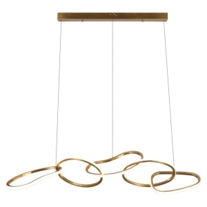 LUSTRA FLYNN, AURIU PERIAT, HL-0147, CONFECTIONATA DIN METAL SI STICLA, STIL MODERN
