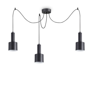 LUSTRA HOLLY SP3, NEGRU, DIN METAL, STIL VINTAGE