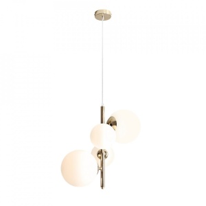 LUSTRA MODERNA, BALIA COD 1039L30, DIN METAL SI GLOBURI STICLA, ALDEX - Img 3