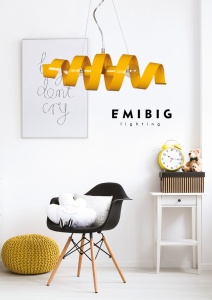 LUSTRA MODERNA SAKER GALBEN- 273/3 - EMIBIG - Img 2