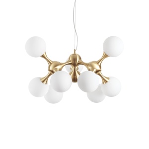 LUSTRA NODI SP9, ALB/ALAMA, DIN STICLA, STIL MODERN