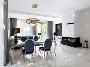 LUSTRA/PLAFONIERA ETERNITY, 60 CM, CU TELECOMANDA, AURIU/TRANSPARENT, DIN METAL, ALUMINIU SI ACRIL, STIL MODERN - Img 3