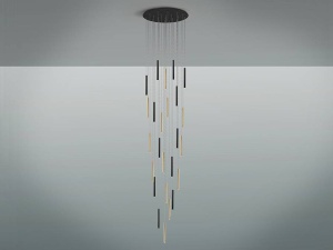 LUSTRA/PLAFONIERA VARAS 90CM, CU LED SI TELECOMANDA, STIL MODERN SCHULLER - Img 5