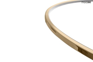 LUSTRA RING SLIM, 120, GOLD, CONFECTIONATA DIN METAL, CU TELECOMANDA, STIL MODERN - Img 3