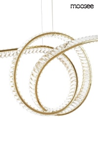 LUSTRA WAVE 120 GOLD, CONFECTIONATA DIN OTEL SI CRISTAL, STIL MODERN - Img 3