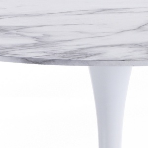 MASA 90CM, KYOTO MARMURA, DIN METAL SI MDF LACUIT, DESIGN MODERN - Img 3