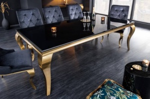 MASA DE SUFRAGERIE CLASICA 180CM, DIN METAL DE CULOARE AURIE SI STICLA, ARTIM GROUP SELECTION - Img 2