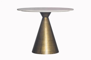 MASA DE SUFRAGERIE, ELEGANCIA 100CM, METAL SI BLAT MARMURA, INVICTA INTERIOR