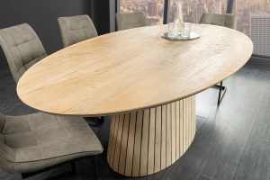 MASA DE SUFRAGERIE OVALA, ART DECO 220CM, LEMN DE MANGO, ARTIM GROUP SELECTION - Img 2