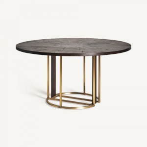 MASA DEOSEBITA, LEIRA 150CM, DIN LEMN SI METAL, MARO/AURIU, ARTIM GROUP SELECTION
