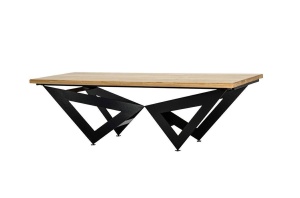 MASA DINING AXEL, EXTENSIBILA, 260/340, STEJAR/NEGRU, STIL MODERN B2 - Img 4