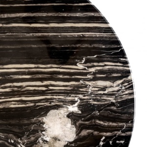 MASA DINING BANCROFT, 129 CM, EFECT DE MARMURA NEAGRA, DIN MARMURA, RICHMOND INTERIORS - Img 4