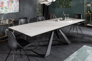 MASA DINING, CONCORD 180/230CM, DIN CERAMICA, STICLA SI METAL, ASPECT MARMURA, ARTIM GROUP SELECTION