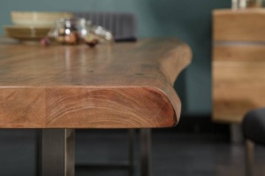 MASA DINING DIN LEMN MASIV, MAMMUT 220CM, DESIGN INDUSTRIAL - Img 4