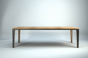 MASA DINING DYLE PURE PROPELLER 240x100, DIN METAL SI LEMN MASIV, STIL MODERN B2